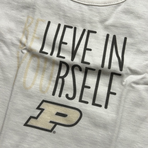 Girls Purdue Boilmakers “Believe In Yourself” College Kids T-shirt - Picture 2 of 3